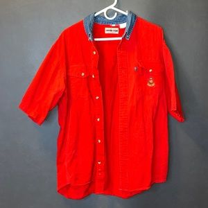 Cowboy Code red button down ❤️